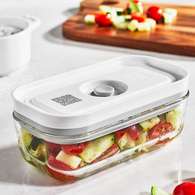 ZWILLING Fresh & Save 4-pc Small Glass Vacuum Sealer Food Storage Containers With Airtight Lids