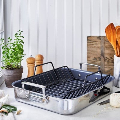 ZWILLING Stainless Steel Ceramic Nonstick Roasting Pan