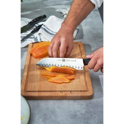 ZWILLING TWIN Signature 7-inch Hollow Edge Santoku Knife