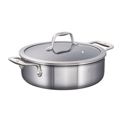 ZWILLING Spirit 3-ply 6-pc Stainless Steel Ceramic Nonstick Breakfast Pan & Egg Poacher Set