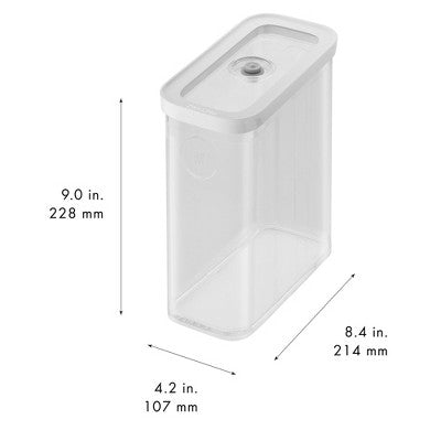 ZWILLING Fresh & Save Cube Box, Plastic, Airtight Dry Food Storage Container, Medium Container