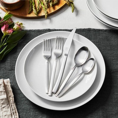 ZWILLING Premier Series Satin Opus 45-Piece Stainless Steel Flatware Set - Made With Special Formula Steel Perfected For Almost 300 Years, Dishwasher