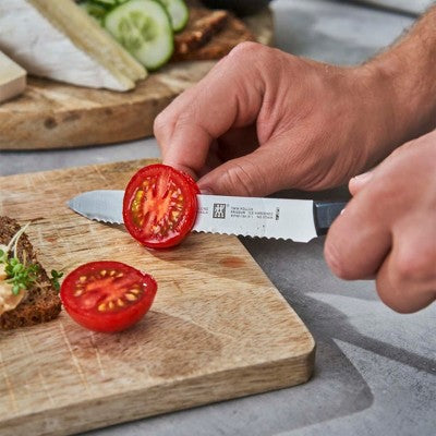 ZWILLING TWIN Signature 5-Inch Utility Knife, Serrated Edge