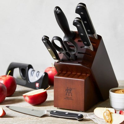 ZWILLING Pro 7-pc Knife Block Set With Bonus Sharpener