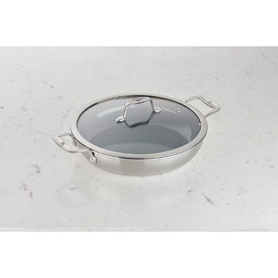 ZWILLING Spirit 3-ply 4-qt Stainless Steel Ceramic Nonstick Braiser