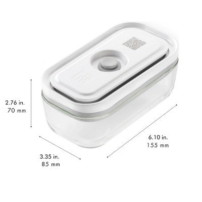 ZWILLING Fresh & Save 4-pc Small Glass Vacuum Sealer Food Storage Containers With Airtight Lids