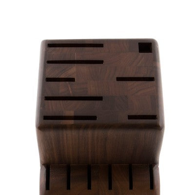 KRAMER By ZWILLING 14-slot Walnut Knife Block