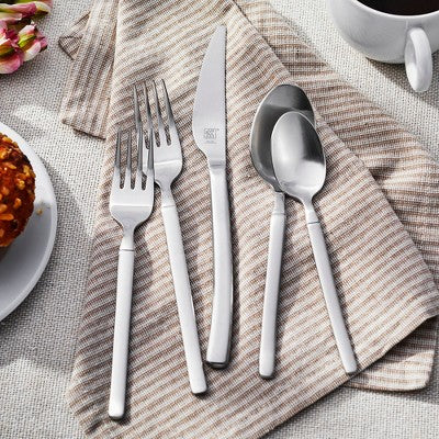 ZWILLING Premier Series Satin Opus 45-Piece Stainless Steel Flatware Set - Made With Special Formula Steel Perfected For Almost 300 Years, Dishwasher