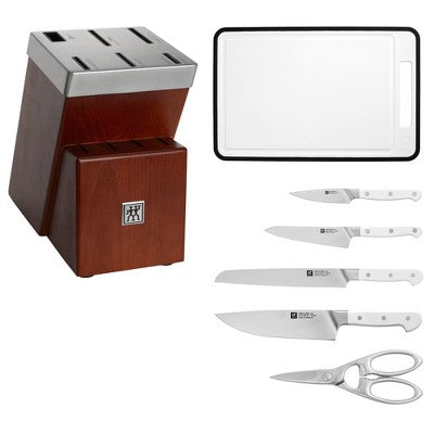 ZWILLING Pro Le Blanc 7-pc Self-Sharpening Knife Block Set