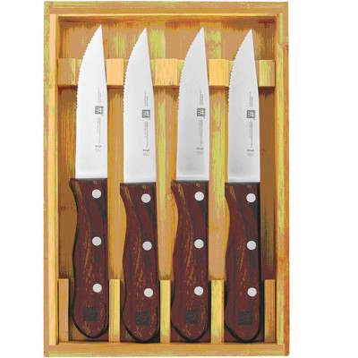 ZWILLING 4-pc Steakhouse Steak Knife Set With Storage Case