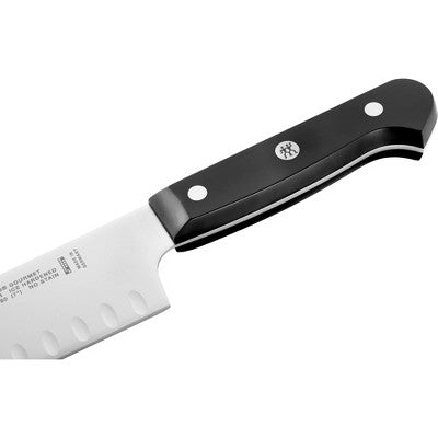ZWILLING Gourmet 7-inch Hollow Edge Santoku Knife