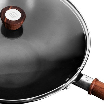 ZWILLING Dragon 12-inch Carbon Steel Wok With Lid