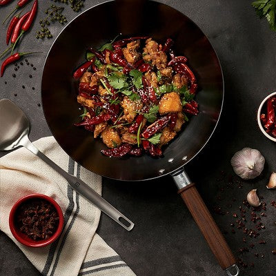 ZWILLING Dragon 12-inch Carbon Steel Wok With Lid