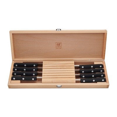 ZWILLING TWIN Gourmet Classic 8-pc Steak Knife Set With Wood Case