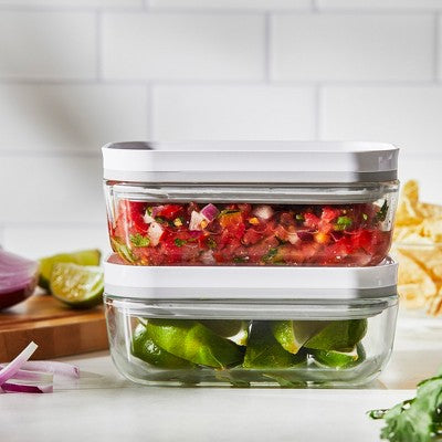 ZWILLING Fresh & Save 4-pc Small Glass Vacuum Sealer Food Storage Containers With Airtight Lids
